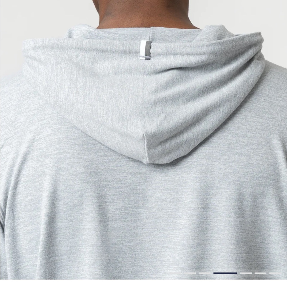 Rhoback Teal Blue Men's S Hesi Performance Hoodie - Picture 6 of 11